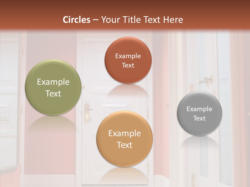 Wide Door Way PowerPoint Template
