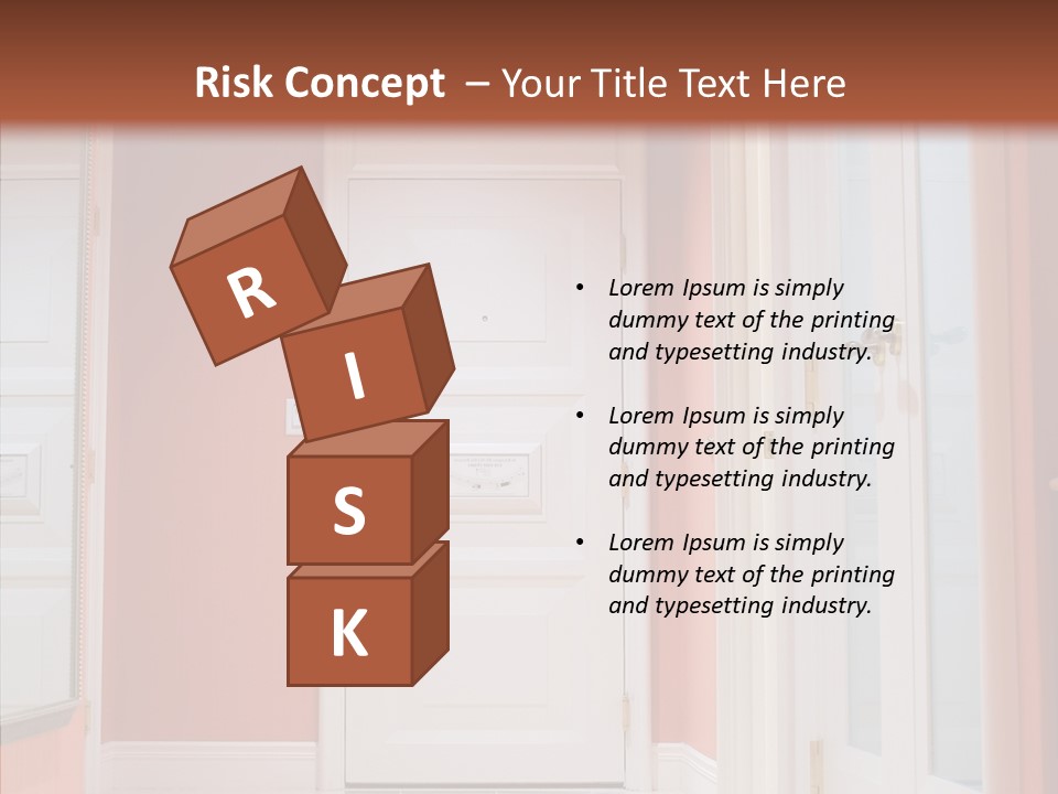Wide Door Way PowerPoint Template