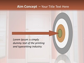 Wide Door Way PowerPoint Template