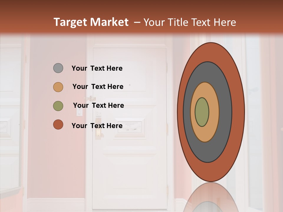 Wide Door Way PowerPoint Template
