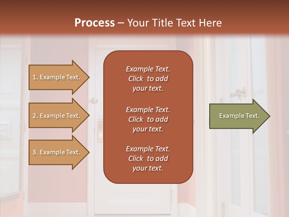 Wide Door Way PowerPoint Template