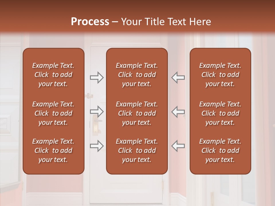 Wide Door Way PowerPoint Template