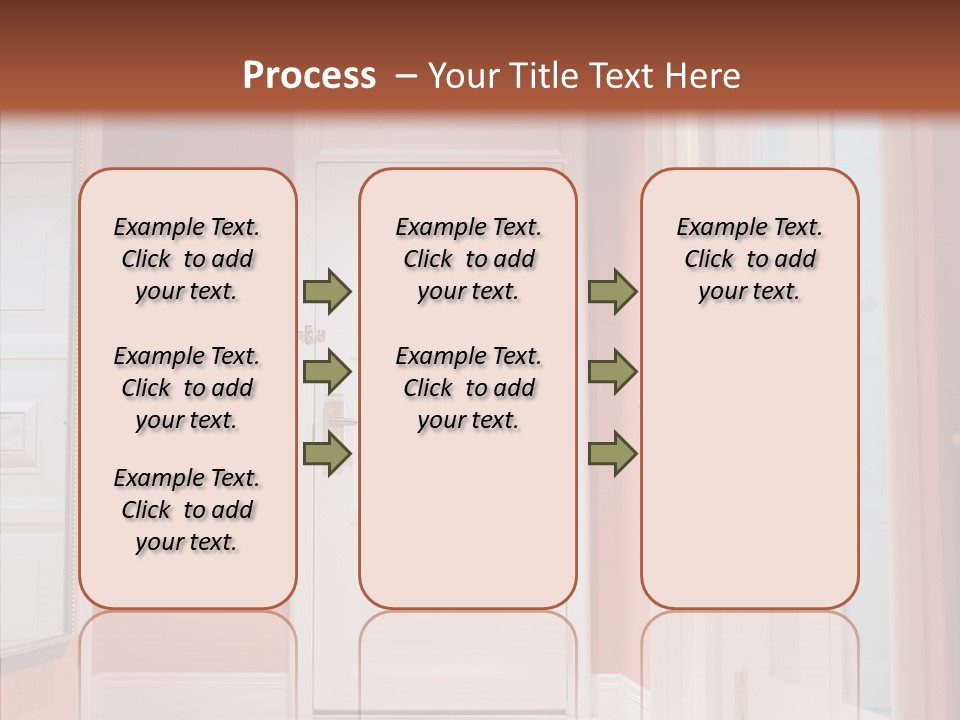 Wide Door Way PowerPoint Template