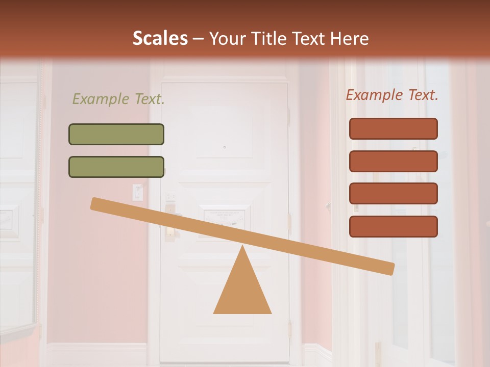 Wide Door Way PowerPoint Template