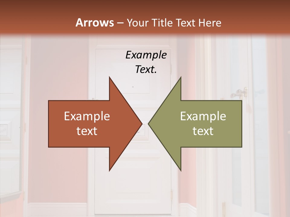 Wide Door Way PowerPoint Template
