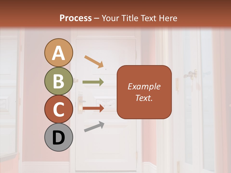 Wide Door Way PowerPoint Template