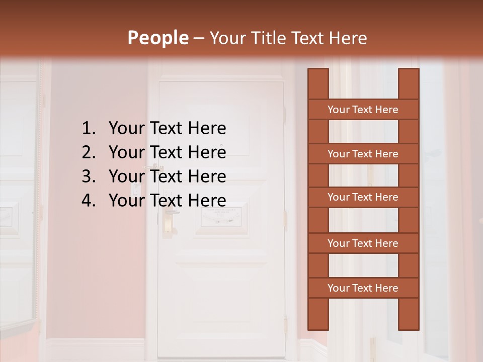 Wide Door Way PowerPoint Template
