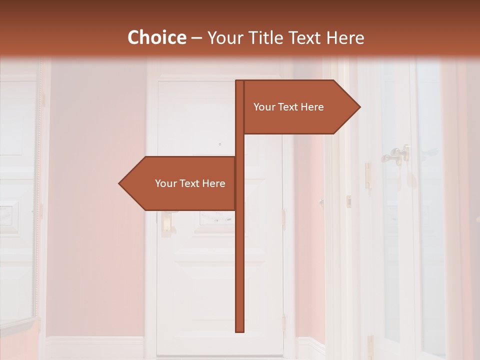 Wide Door Way PowerPoint Template