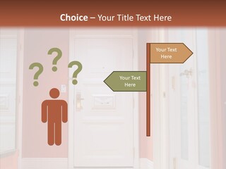 Wide Door Way PowerPoint Template