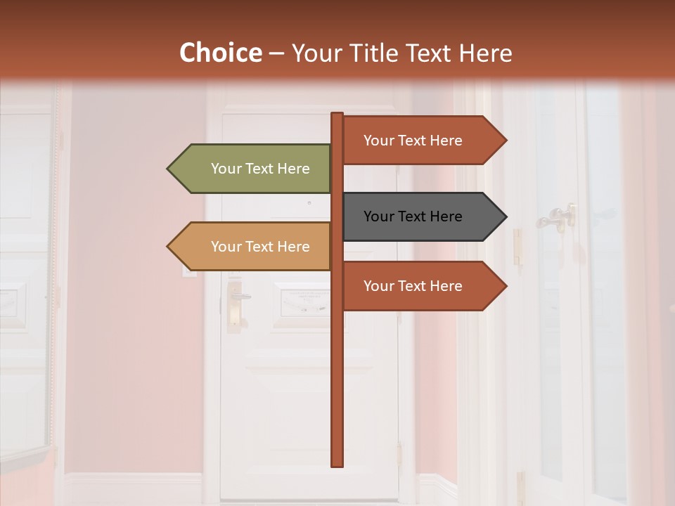 Wide Door Way PowerPoint Template
