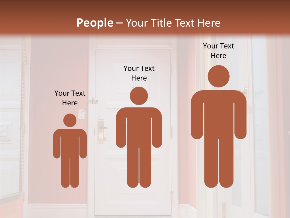 Wide Door Way PowerPoint Template
