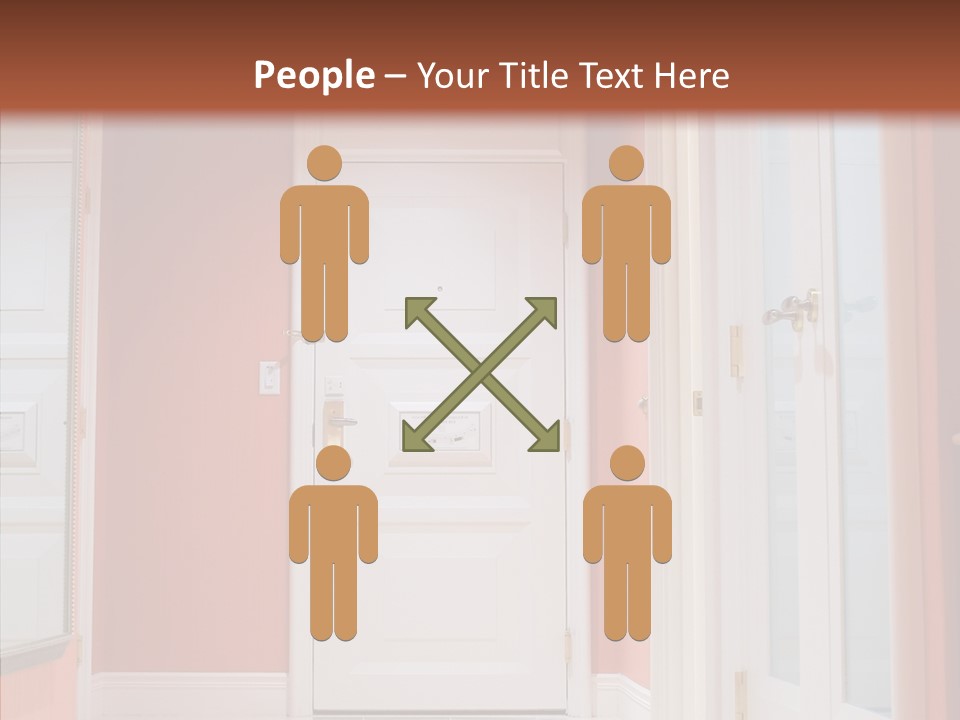Wide Door Way PowerPoint Template
