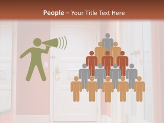 Wide Door Way PowerPoint Template