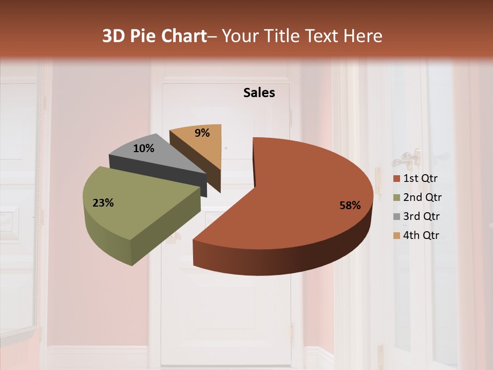 Wide Door Way PowerPoint Template