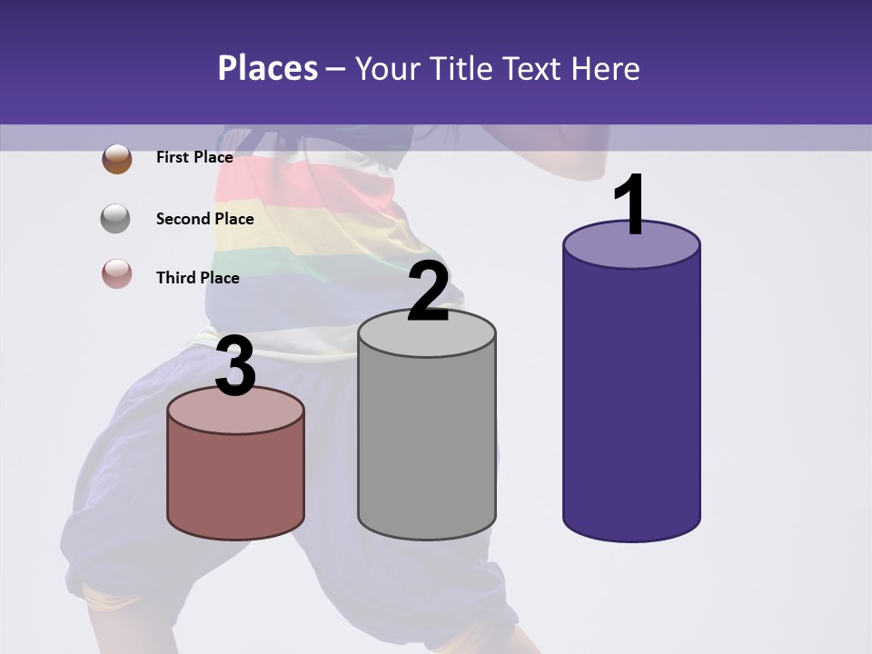 Dancing Rastafarian Clothing PowerPoint Template