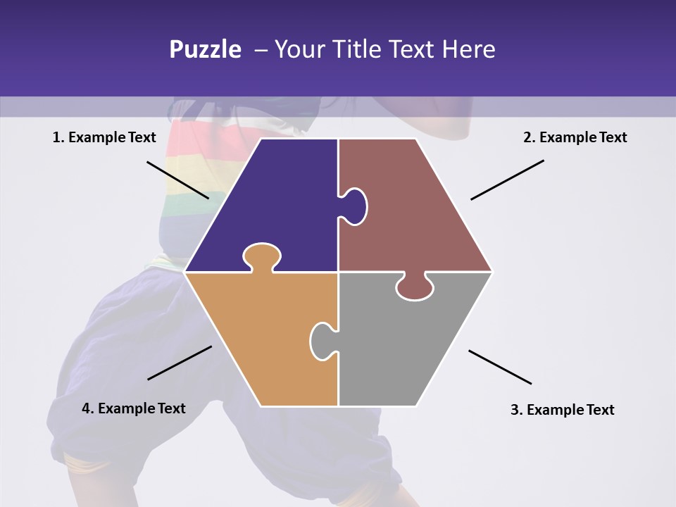 Dancing Rastafarian Clothing PowerPoint Template