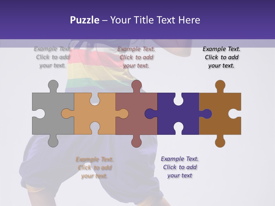 Dancing Rastafarian Clothing PowerPoint Template