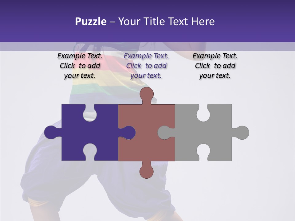 Dancing Rastafarian Clothing PowerPoint Template