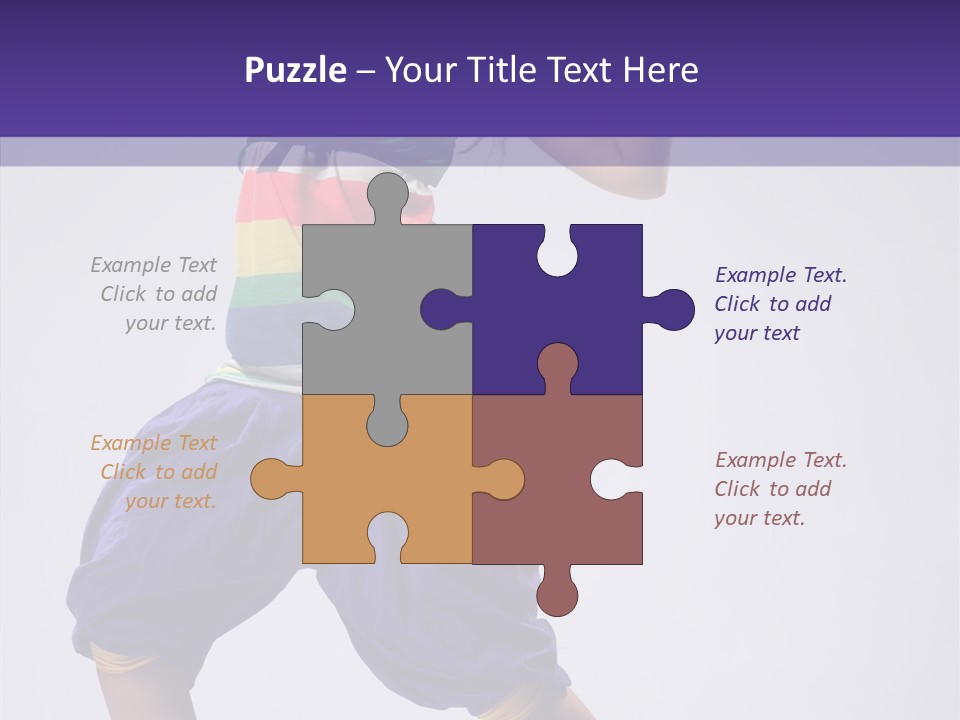 Dancing Rastafarian Clothing PowerPoint Template