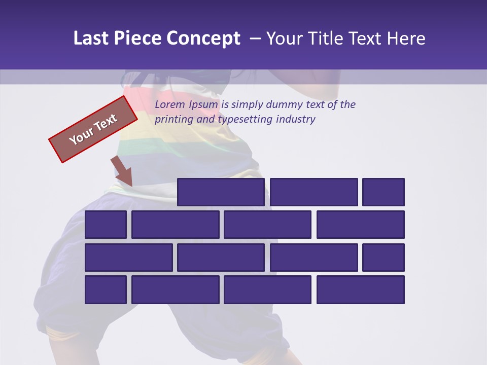 Dancing Rastafarian Clothing PowerPoint Template