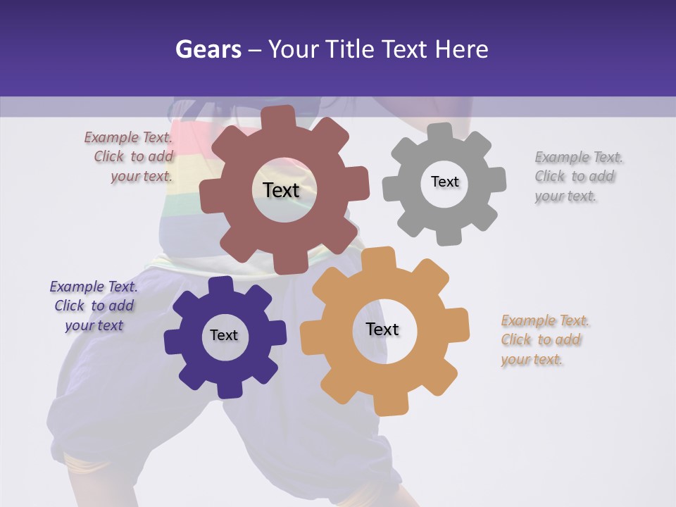 Dancing Rastafarian Clothing PowerPoint Template