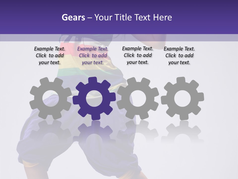 Dancing Rastafarian Clothing PowerPoint Template