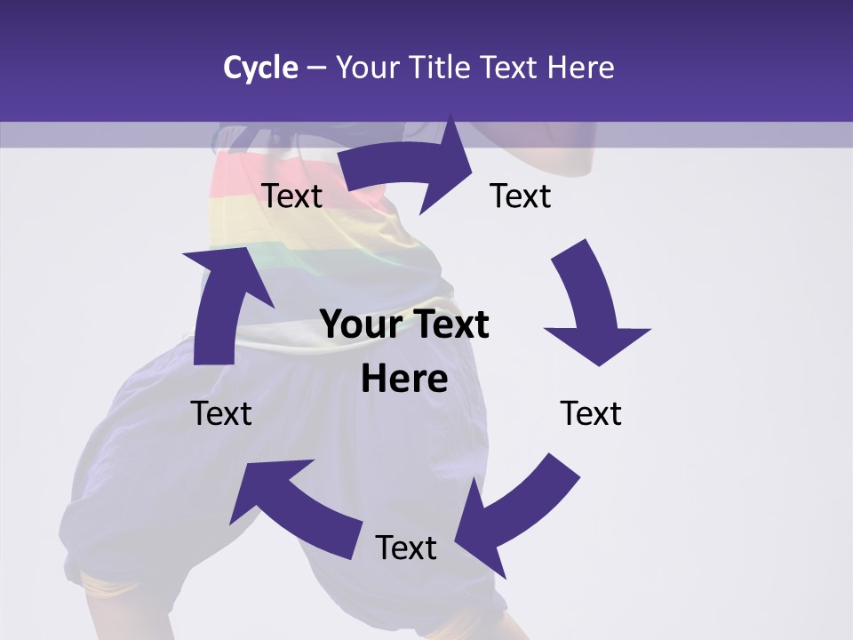 Dancing Rastafarian Clothing PowerPoint Template