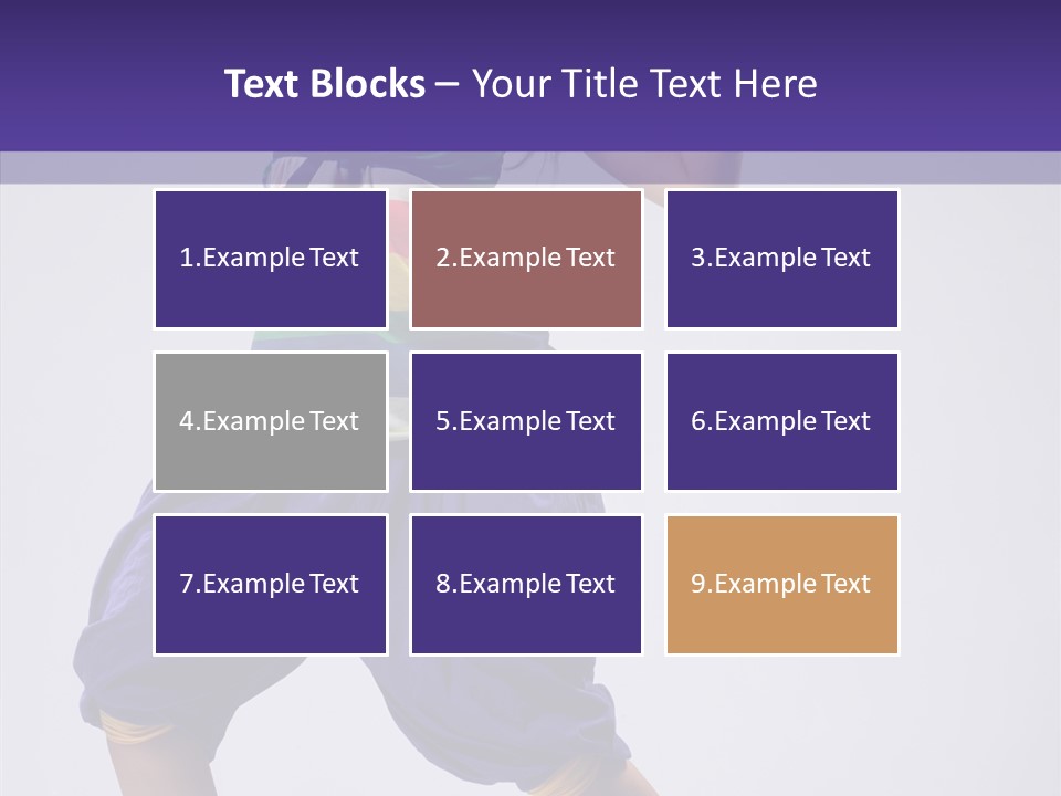 Dancing Rastafarian Clothing PowerPoint Template