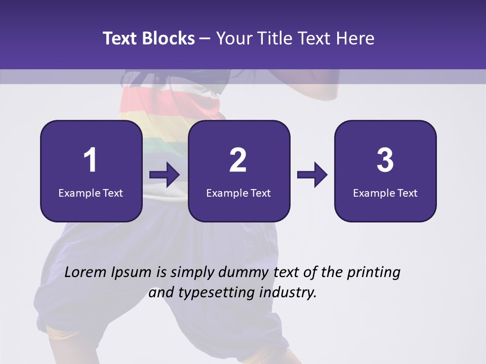 Dancing Rastafarian Clothing PowerPoint Template