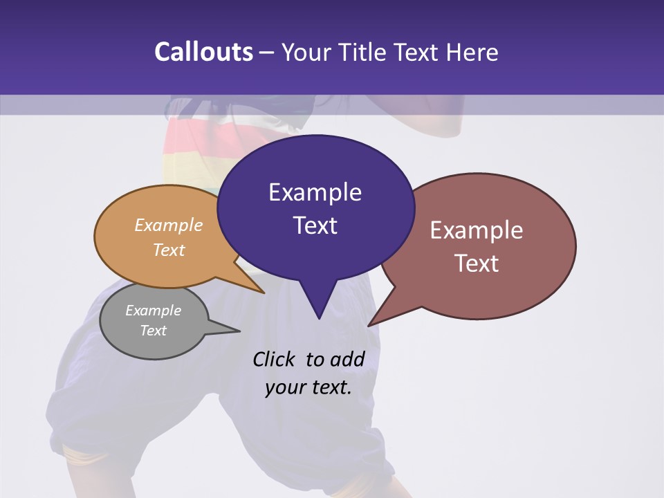 Dancing Rastafarian Clothing PowerPoint Template