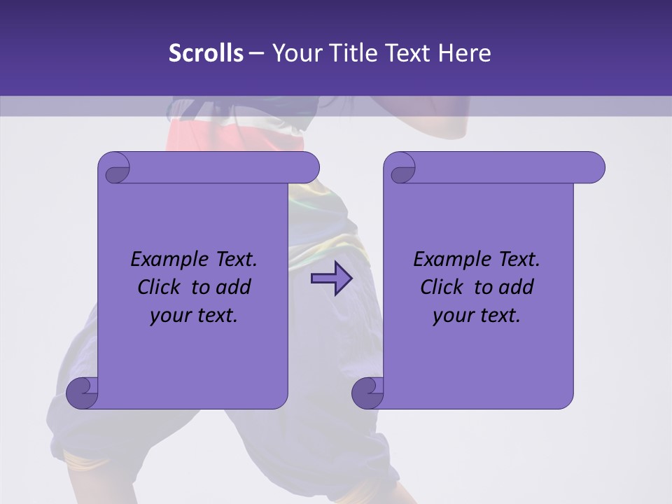 Dancing Rastafarian Clothing PowerPoint Template
