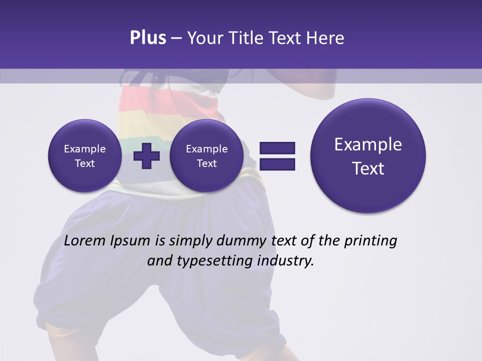 Dancing Rastafarian Clothing PowerPoint Template