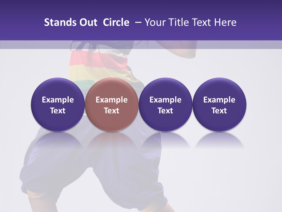 Dancing Rastafarian Clothing PowerPoint Template