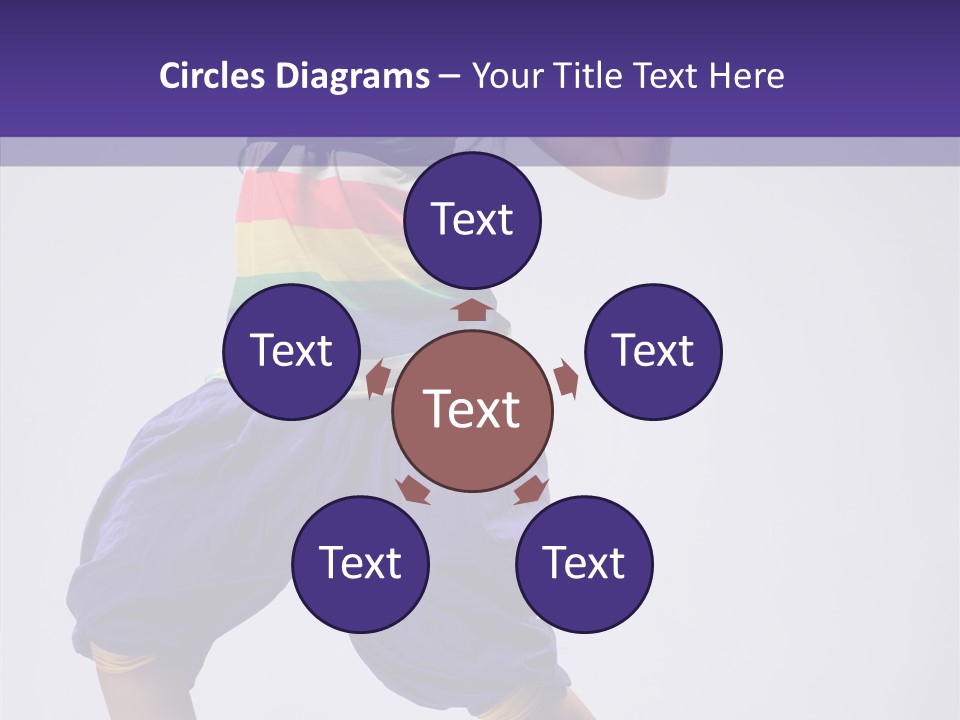 Dancing Rastafarian Clothing PowerPoint Template