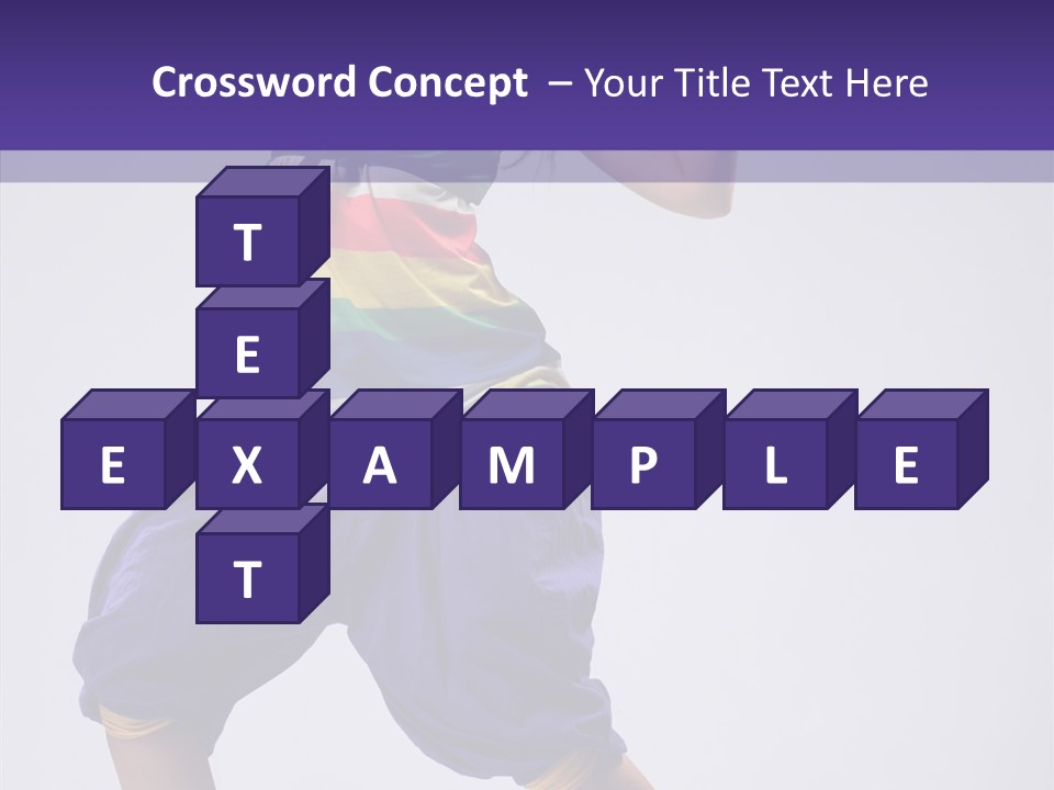 Dancing Rastafarian Clothing PowerPoint Template