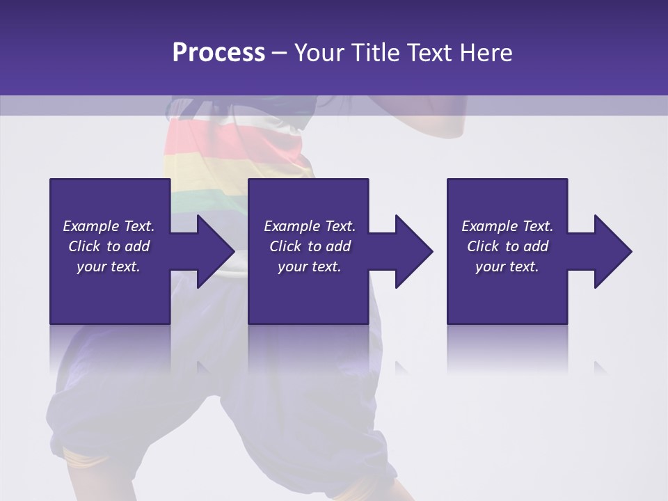 Dancing Rastafarian Clothing PowerPoint Template