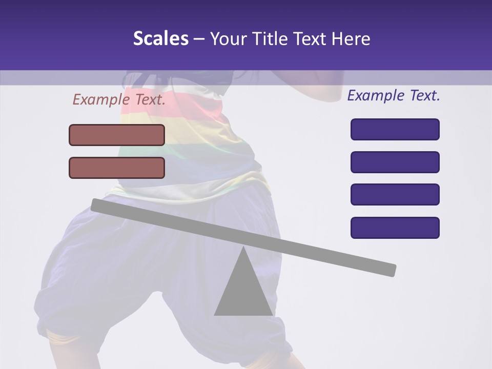 Dancing Rastafarian Clothing PowerPoint Template