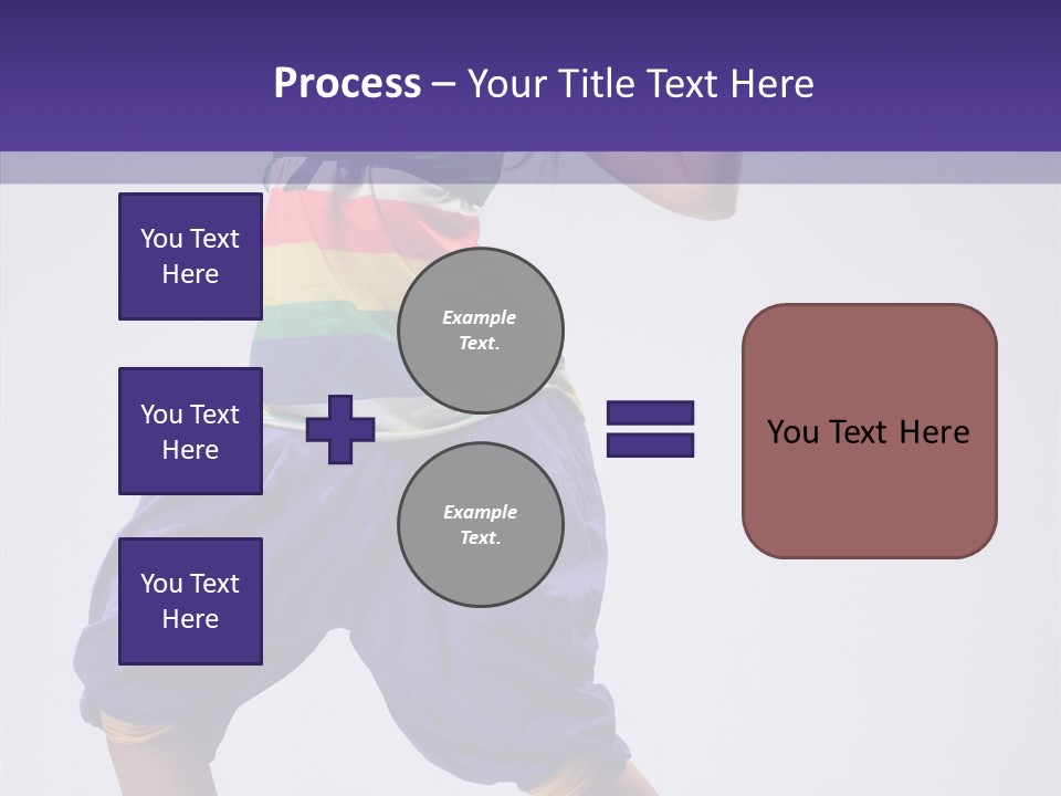 Dancing Rastafarian Clothing PowerPoint Template