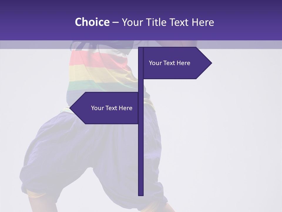 Dancing Rastafarian Clothing PowerPoint Template