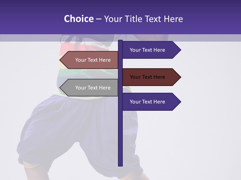 Dancing Rastafarian Clothing PowerPoint Template