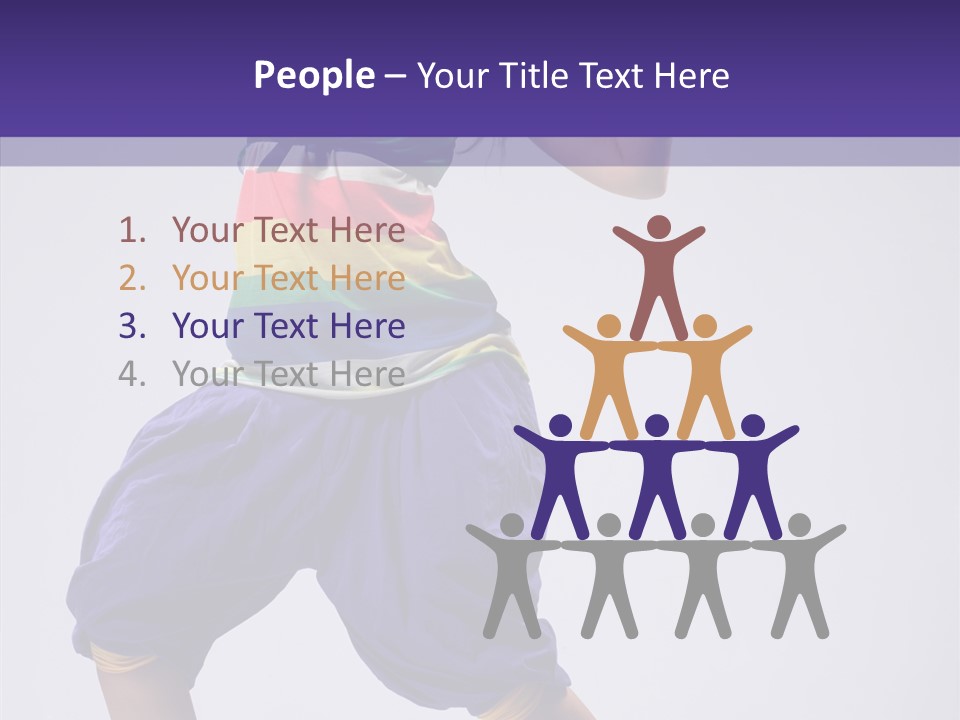 Dancing Rastafarian Clothing PowerPoint Template