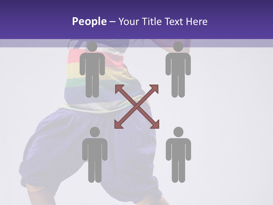 Dancing Rastafarian Clothing PowerPoint Template