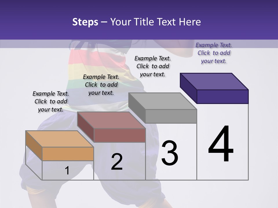 Dancing Rastafarian Clothing PowerPoint Template
