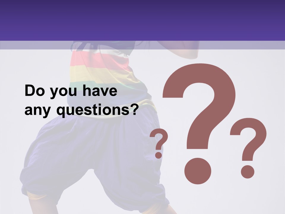 Dancing Rastafarian Clothing PowerPoint Template