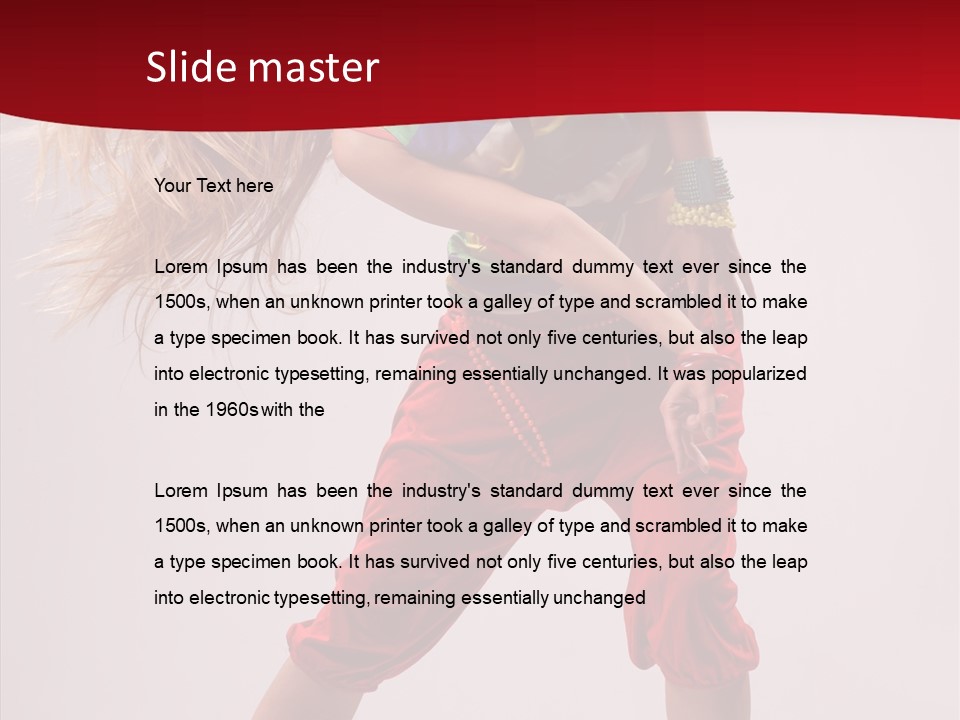 Dancing Ballet Stunt PowerPoint Template