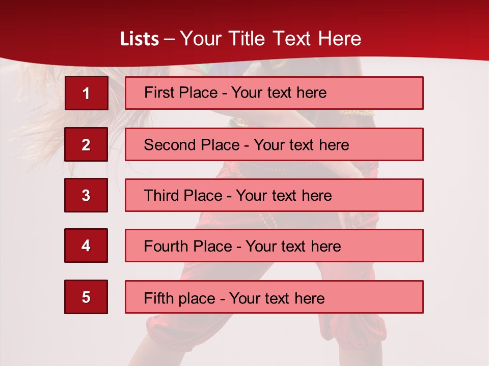 Dancing Ballet Stunt PowerPoint Template