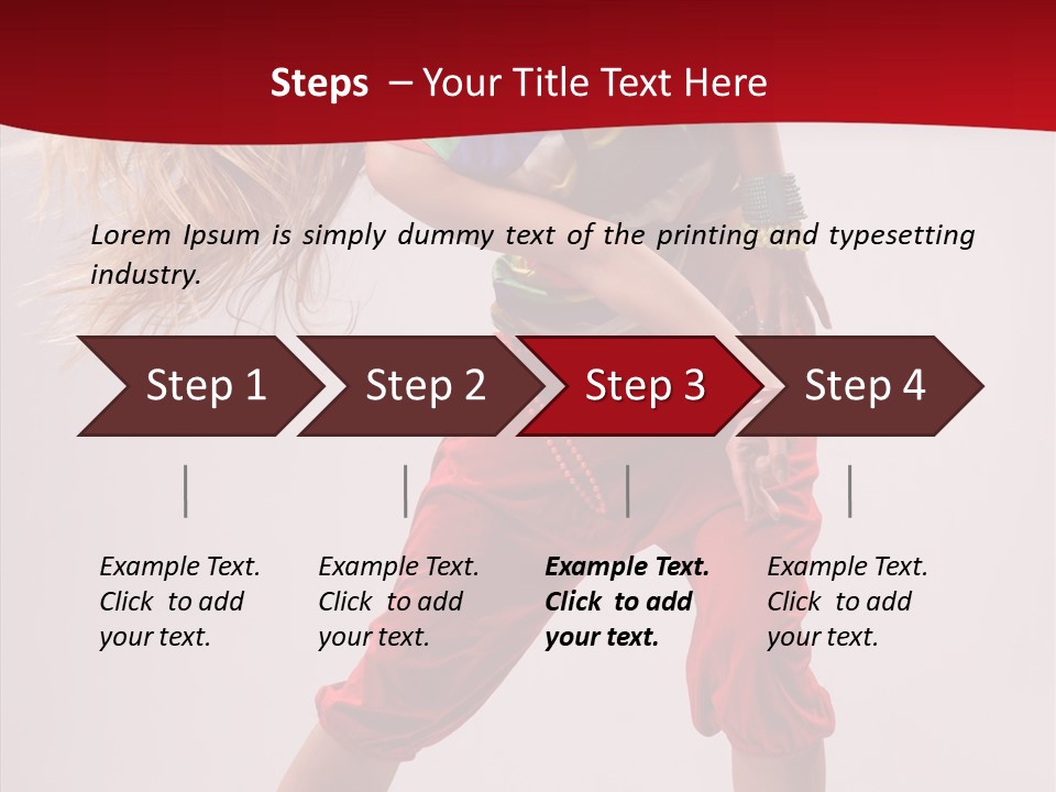 Dancing Ballet Stunt PowerPoint Template