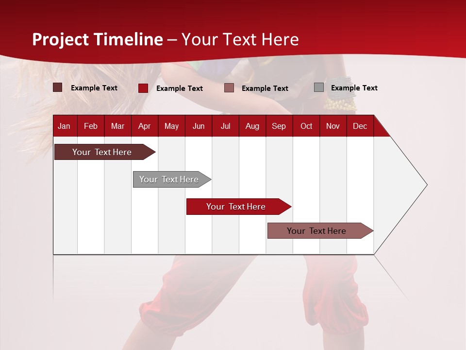 Dancing Ballet Stunt PowerPoint Template