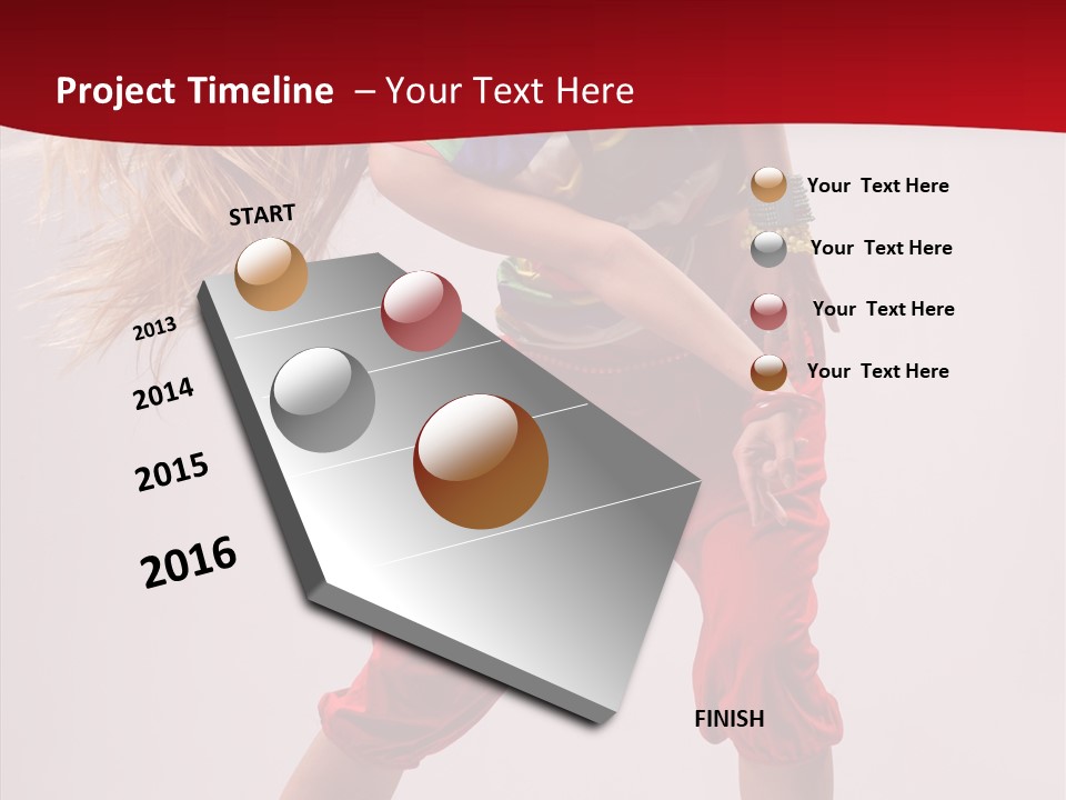 Dancing Ballet Stunt PowerPoint Template