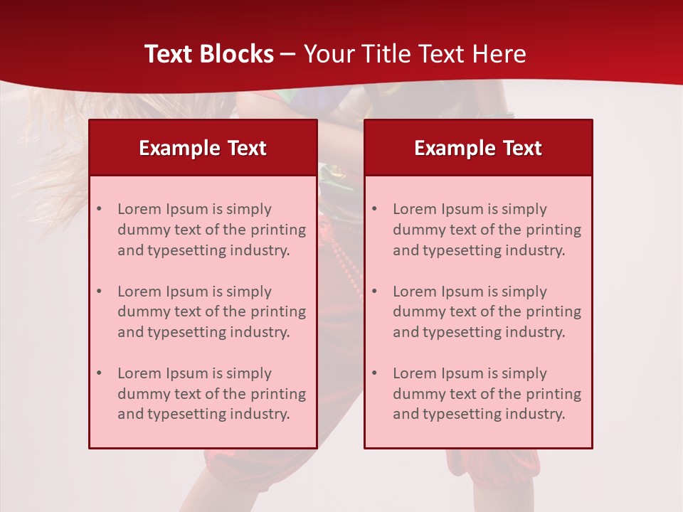 Dancing Ballet Stunt PowerPoint Template